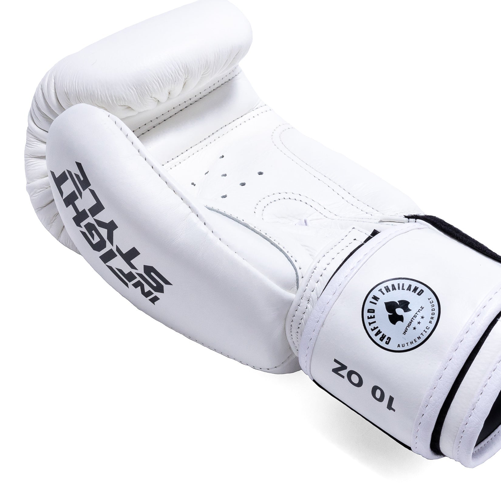 Classic Leather - White(classic Logo) - Muay Thai Boxing Gloves 