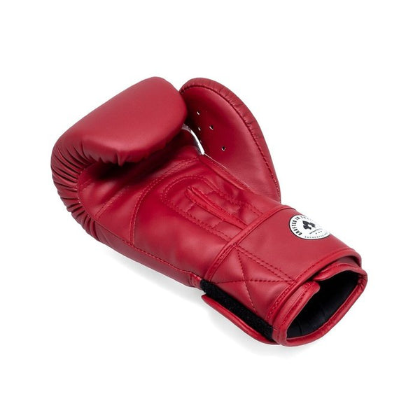 Pro Compact - Semi Leather - Red - Muay Thai Boxing Gloves