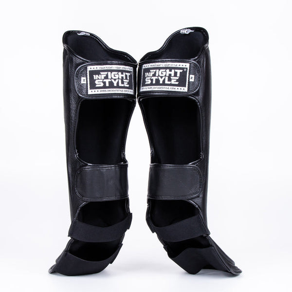 Shinguards - Pro - Leather - Black