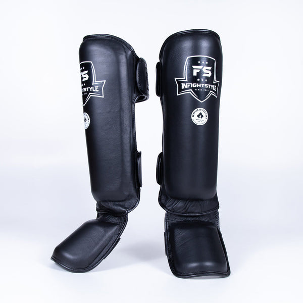 Shinguards - Pro - Leather - Black