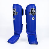 Shinguards - Pro - Leather - Blue