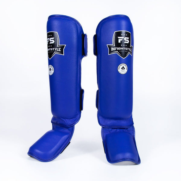 Shinguards - Pro - Leather - Blue