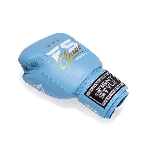 Classic Leather - Pastel Blue - Muay Thai Boxing Gloves