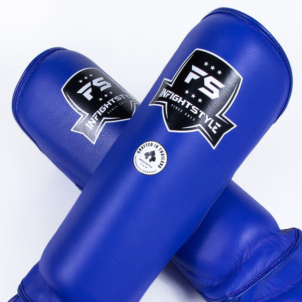 Shinguards - Pro - Leather - Blue