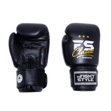 Classic Leather - Black (Classic logo) - Muay Thai Boxing Gloves