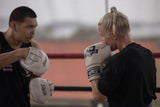 Leather Lace Up - Sand - Muay Thai Boxing Gloves