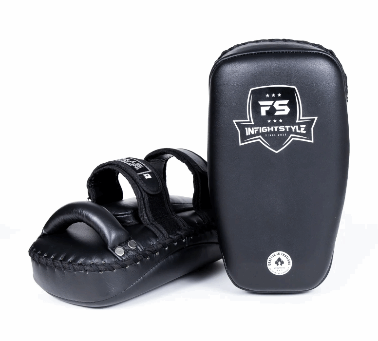 Double Strap - Leather Kickpad - Black