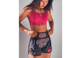 Muay Thai Shorts - Nylon Reflective - Astro Neon Pink - INFIGHTSTYLEAUS