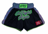 Muay Thai Shorts - Nylon Reflective - Astro Neon Green - INFIGHTSTYLEAUS