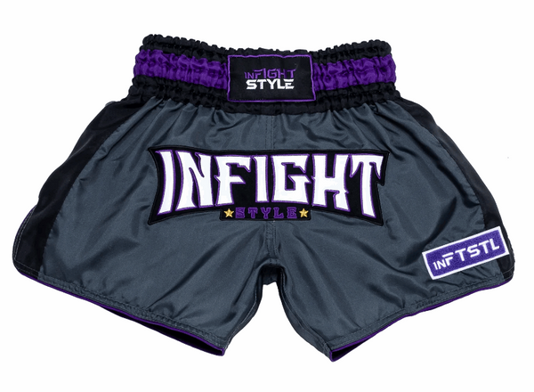 Big Ticket Retro Shorts - Purple/Grey