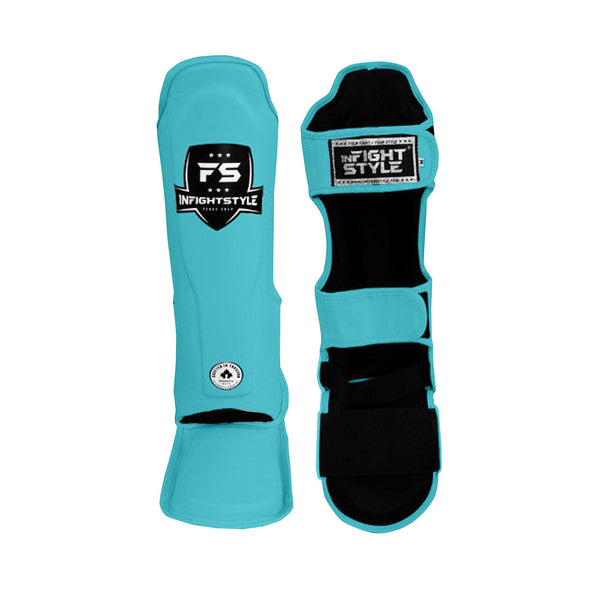 Shinguards - Classic -Leather - Teal