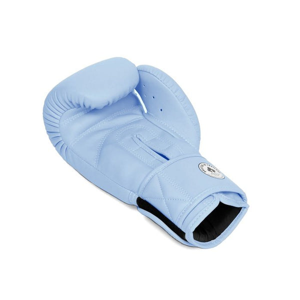 Pro Compact - Semi Leather - Pastel Blue - Muay Thai Boxing Gloves