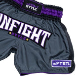 Big Ticket Retro Shorts - Purple/Grey