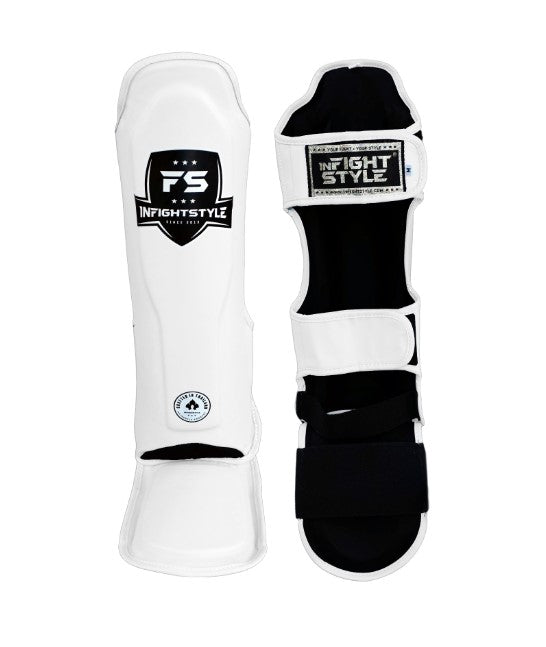 Shinguards - Classic - Semi-Leather - White