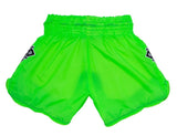 Muay Thai Shorts - Nylon Lotus - Green